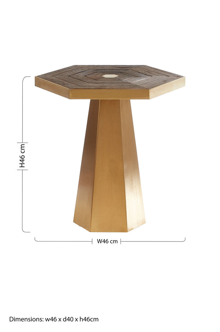 Colossus Small Hexagon End Table