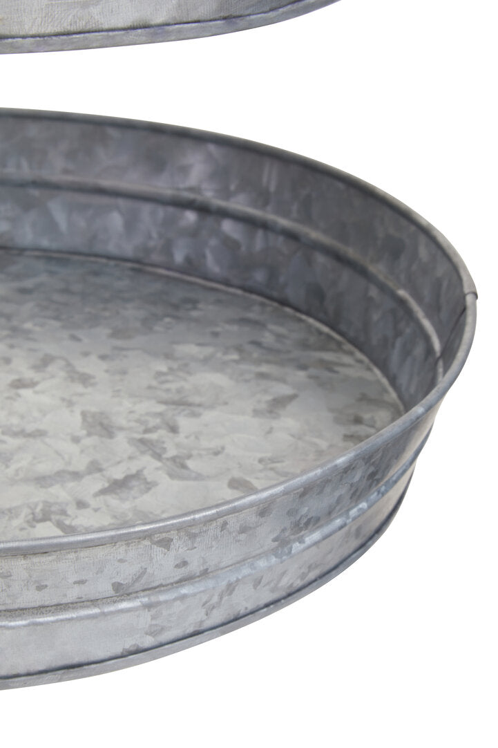 Estate Two Tier Galvanised Steel Cake Stand