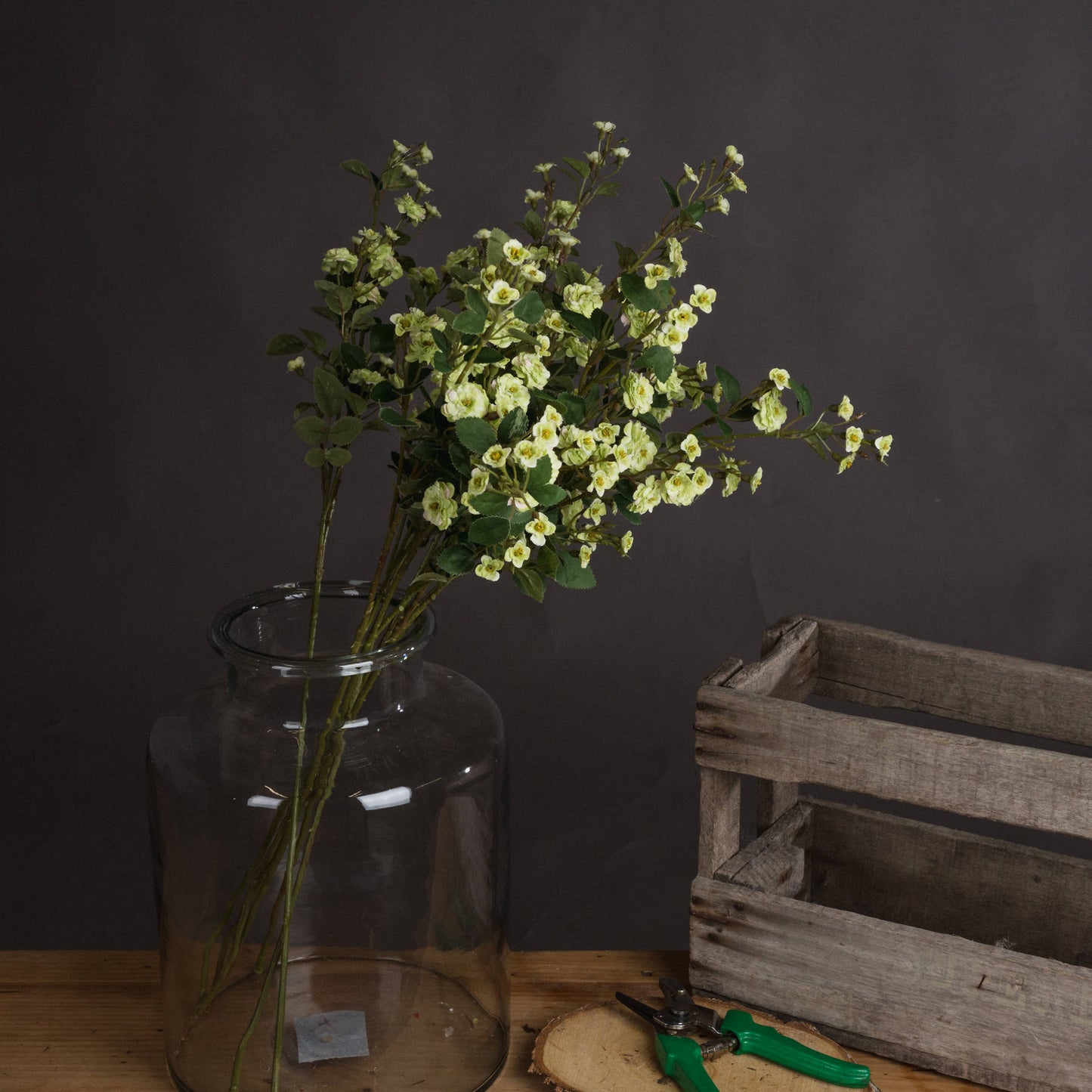 Green Wild Meadow Rose - Single Stem Flowers from the Quanta Home collection.
