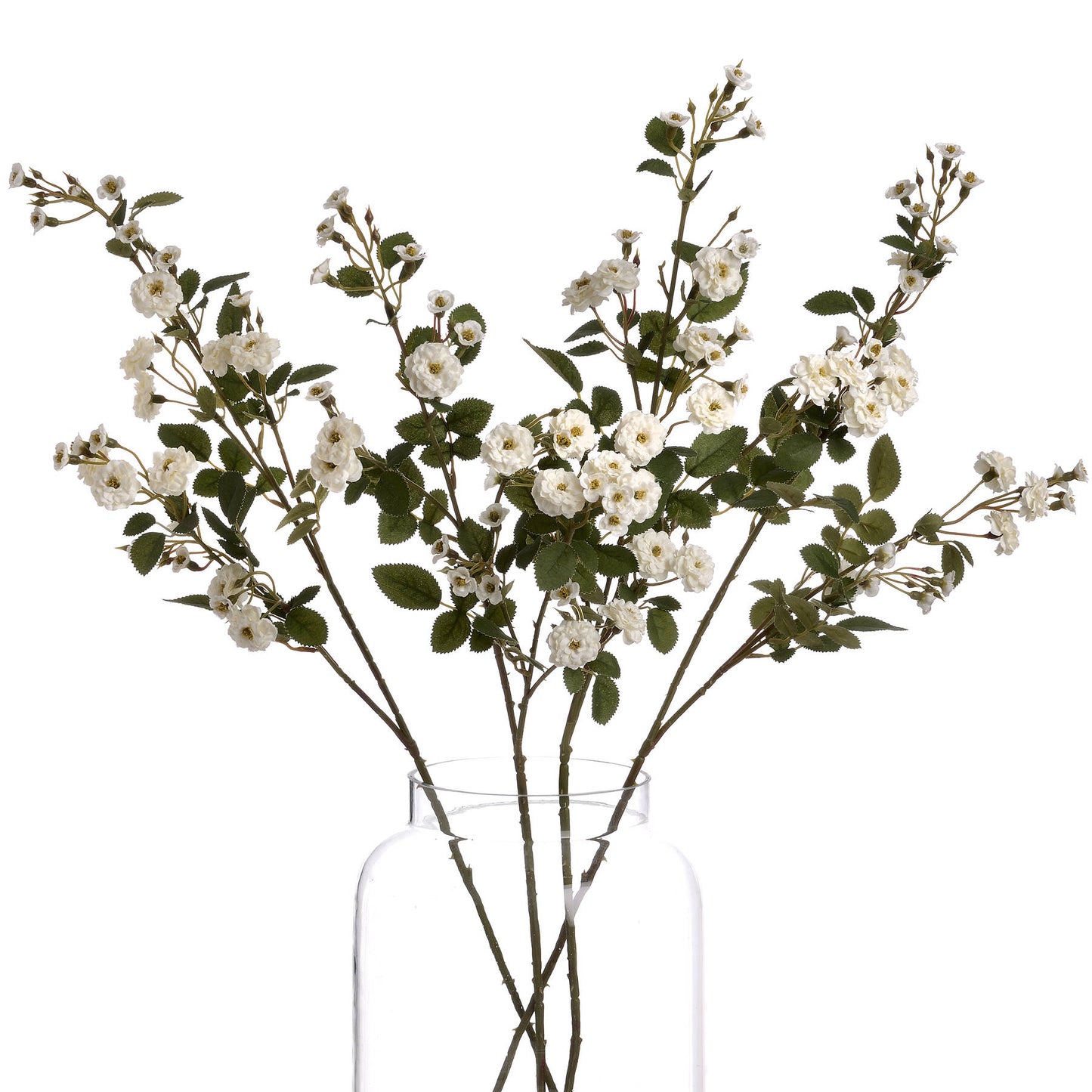 White Wild Meadow Rose - Single Stem Flowers from the Quanta Home collection.