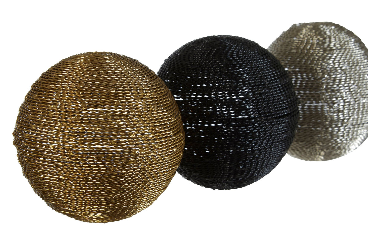 Sculptura Set of 3 Large Decorative Balls