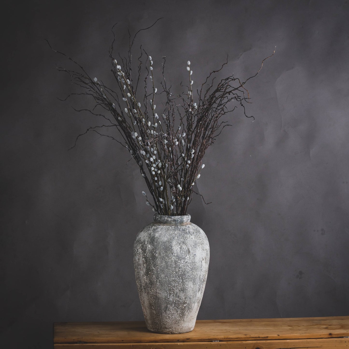 Aged Stone Tall Ceramic Vase - Vases from the Quanta Home collection.