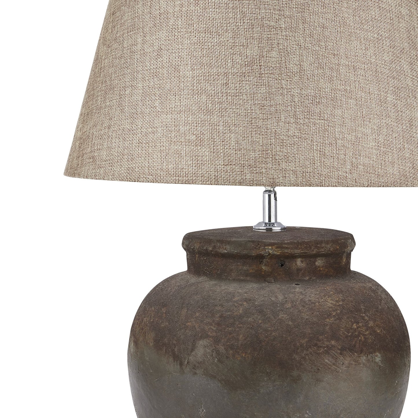 Castello Aged Stone Ceramic Table Lamp - Ceramic Lamps from the Quanta Home collection.