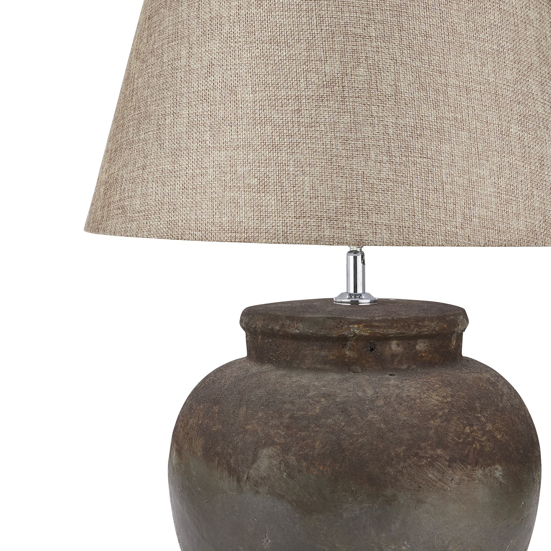 Castello Aged Stone Ceramic Table Lamp - Ceramic Lamps from the Quanta Home collection.