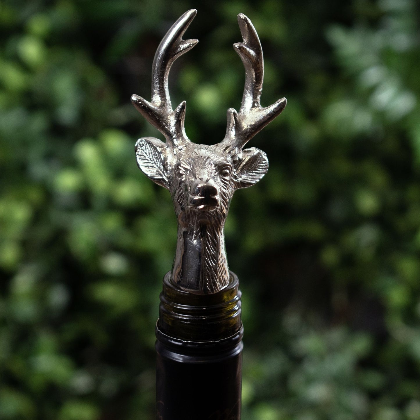 Silver Nickel Reindeer Bottle Stopper - Kitchen And Tableware from the Quanta Home collection.