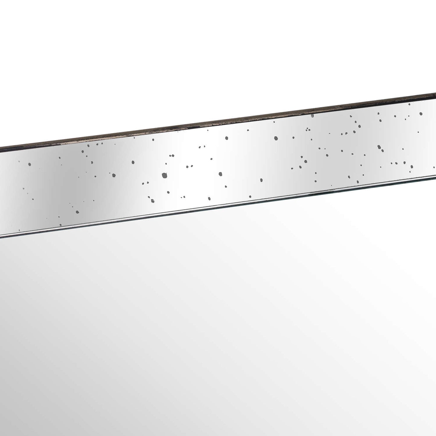 Astor Distressed Large Mirrored Tray With Wooden Detailing - Trays from the Quanta Home collection.