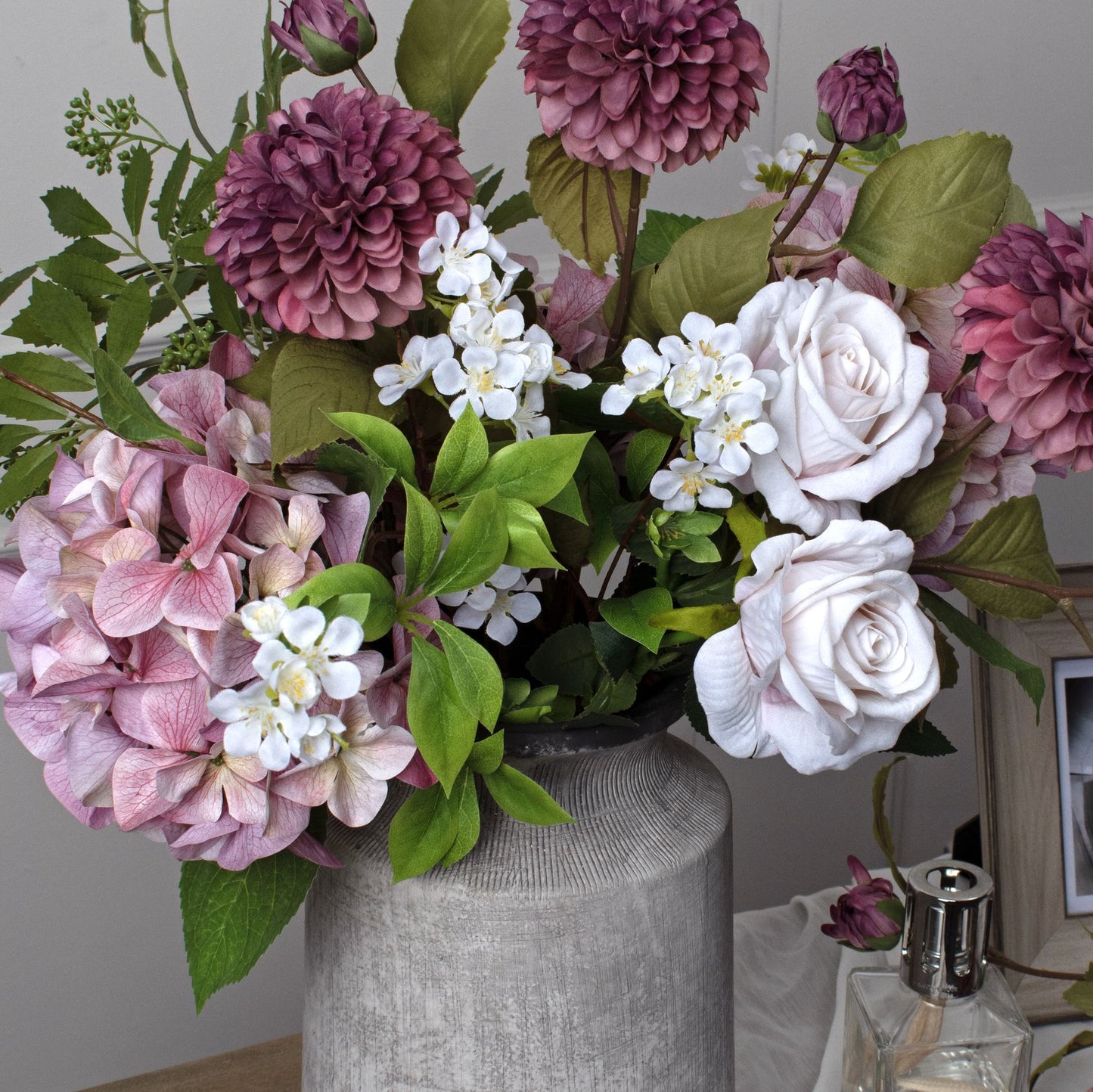 Bloomville Urn Stone Vase - Vases from the Quanta Home collection.
