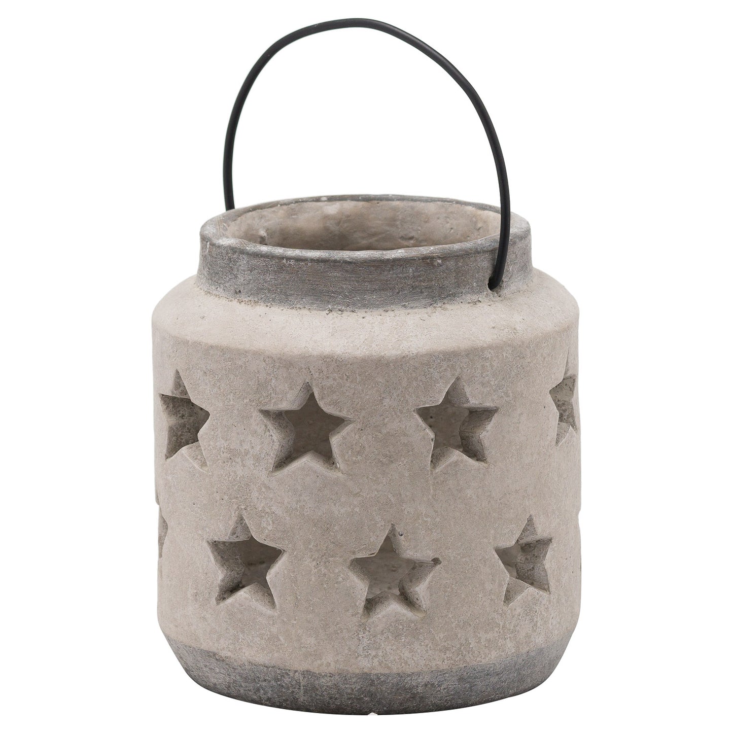 Bloomville Stone Star Lantern - Christmas Candles & Candle Accessories from the Quanta Home collection.