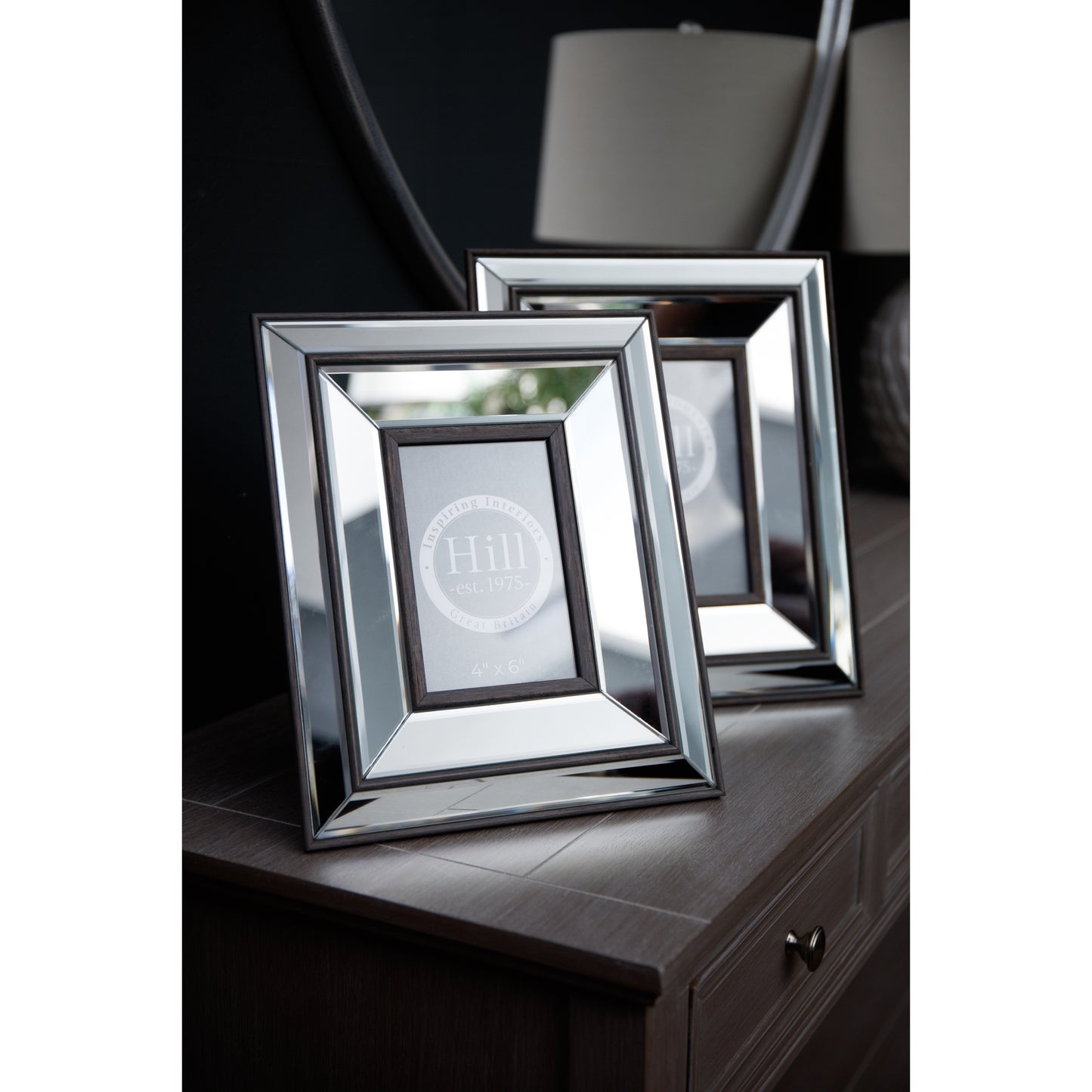Tristan Mirror And Wood 5X7 Frame - Photo Frames from the Quanta Home collection.