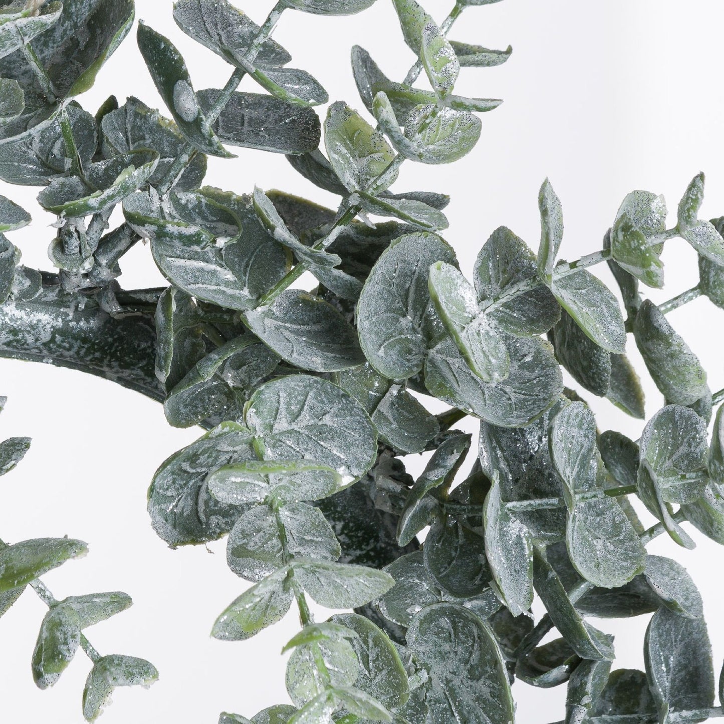 Large Frosted Eucalyptus Candle Wreath - Festive Flowers & Foliage from the Quanta Home collection.