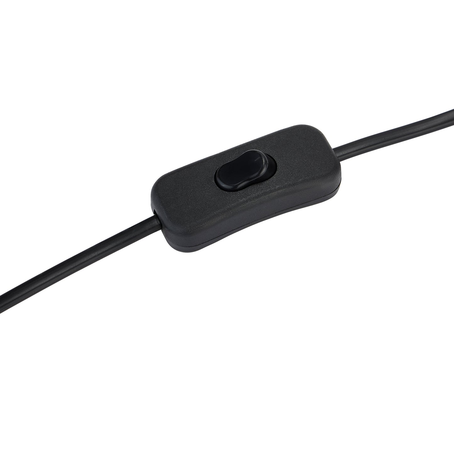 Black cord with a toggle switch for easy operation, designed for table lamps and accent lighting.
