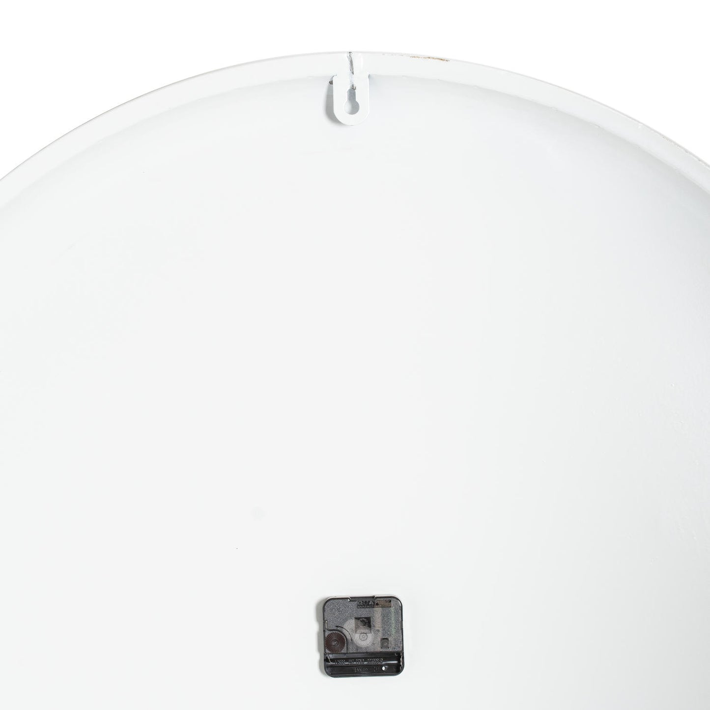 Large white wall clock with premium craftsmanship, designed for timeless elegance, suitable for various interior styles.