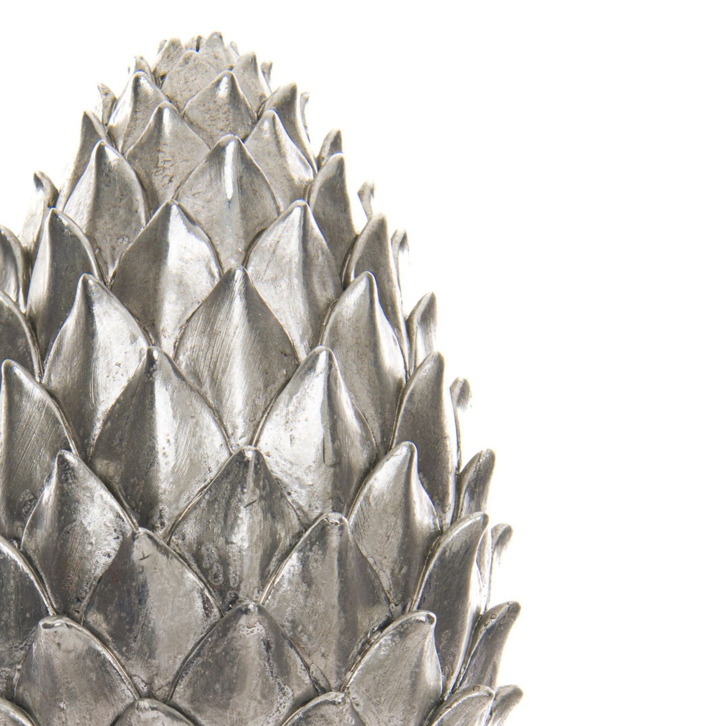 Tall Silver Pinecone Finial - Ornaments from the Quanta Home collection.