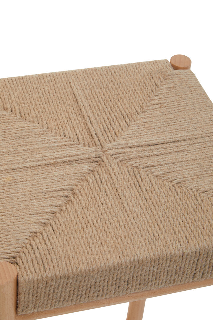 Nautic Natural Rope Weave Bar Stool
