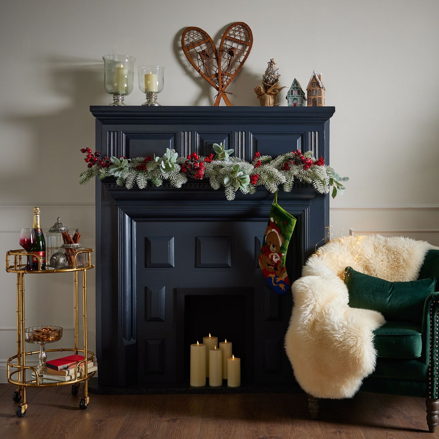 Medium Fluted Glass Display Bowl - Christmas Room Decorations from the Quanta Home collection.