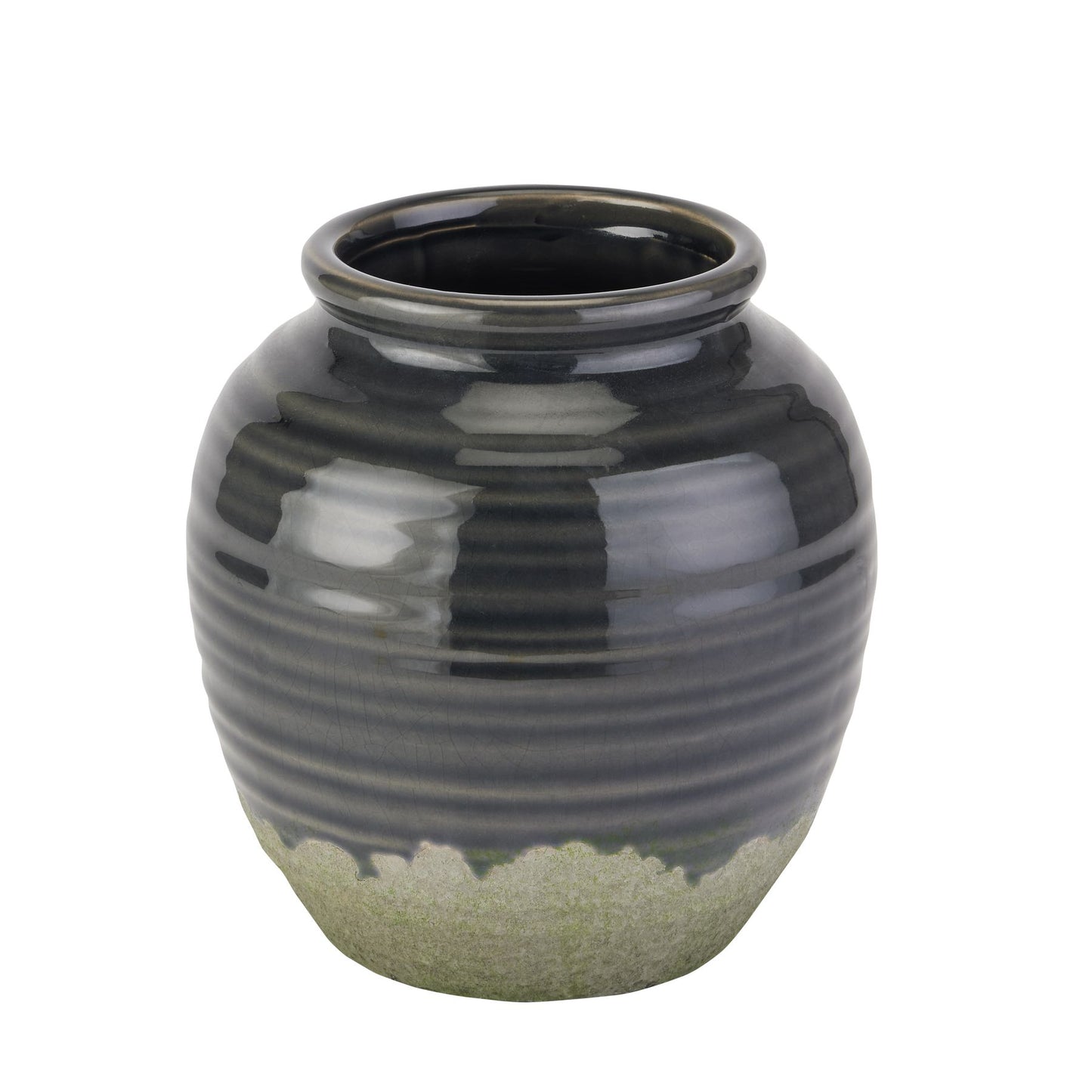 Seville Collection Navy Squat Vase - Vases from the Quanta Home collection.