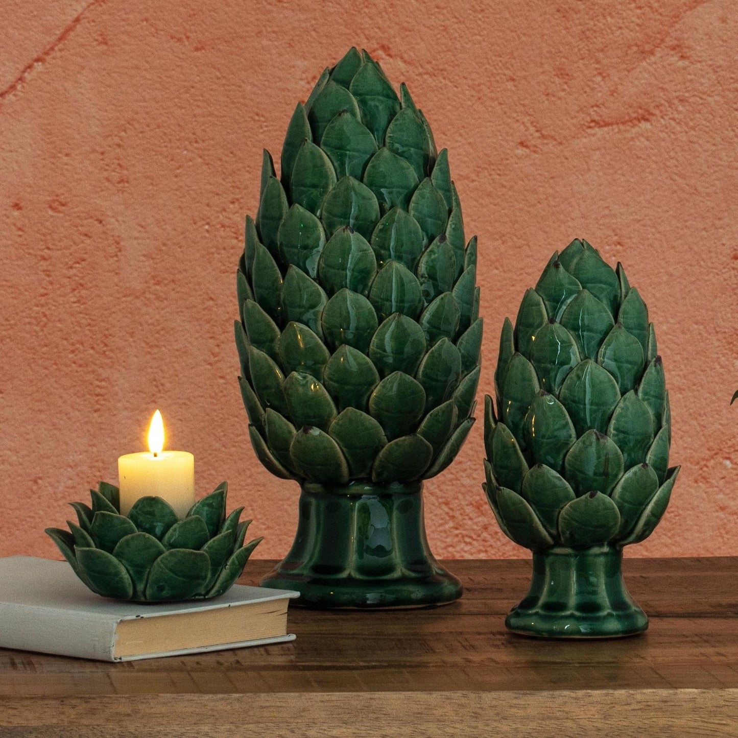 Large Globe Green Chianti Artichoke - Ornaments from the Quanta Home collection.