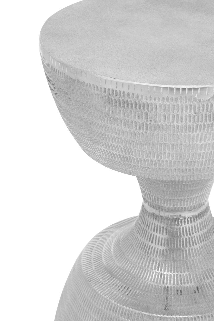 Alloy Small Textured Aluminium Side Table