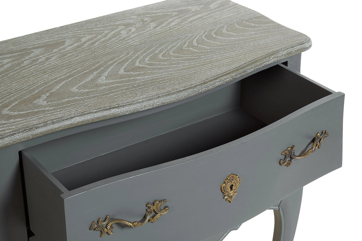 Seine Dark Grey 4 Drawer Sideboard
