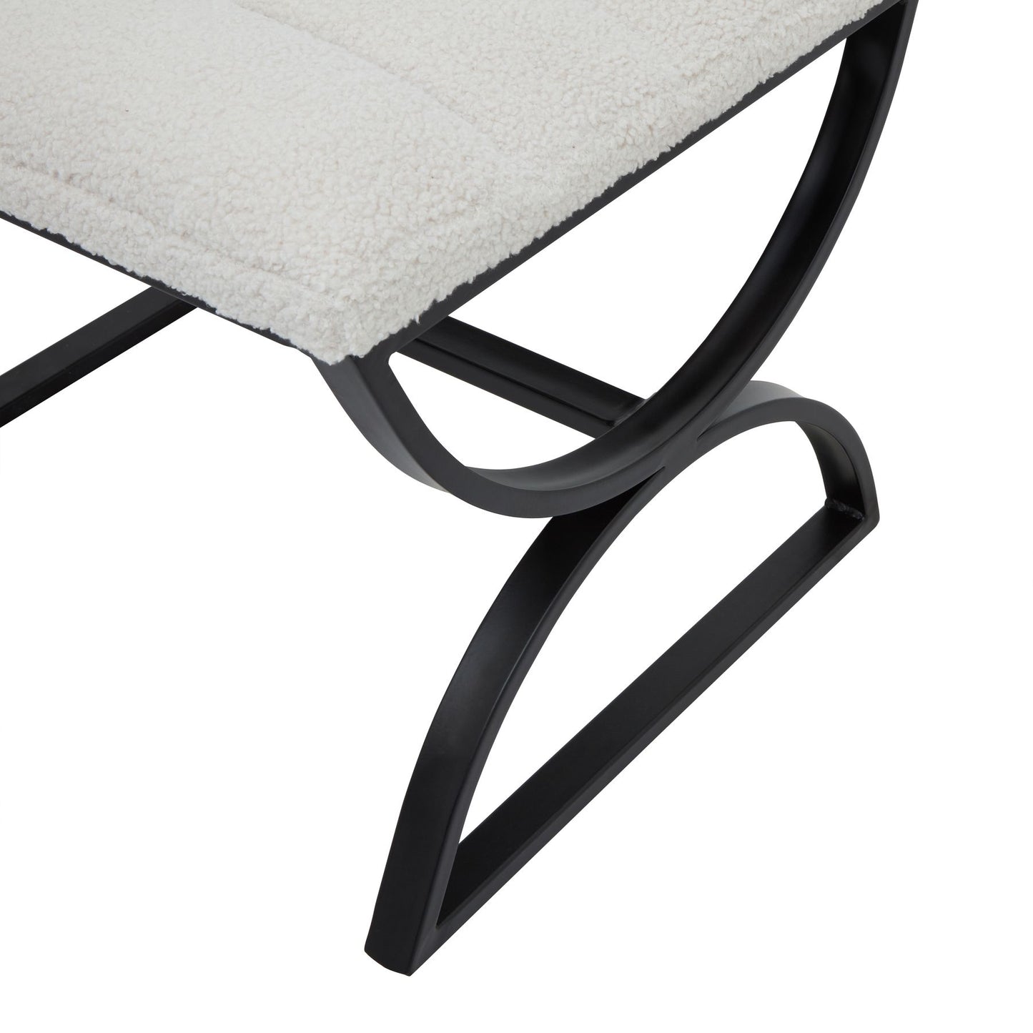 Boucle Ribbed Foot Stool - Occasional Chairs from the Quanta Home collection.