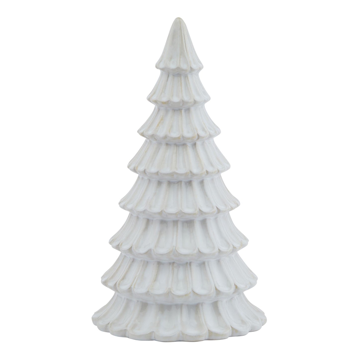 White Ceramic Fir Tree - Christmas Room Decorations from the Quanta Home collection.