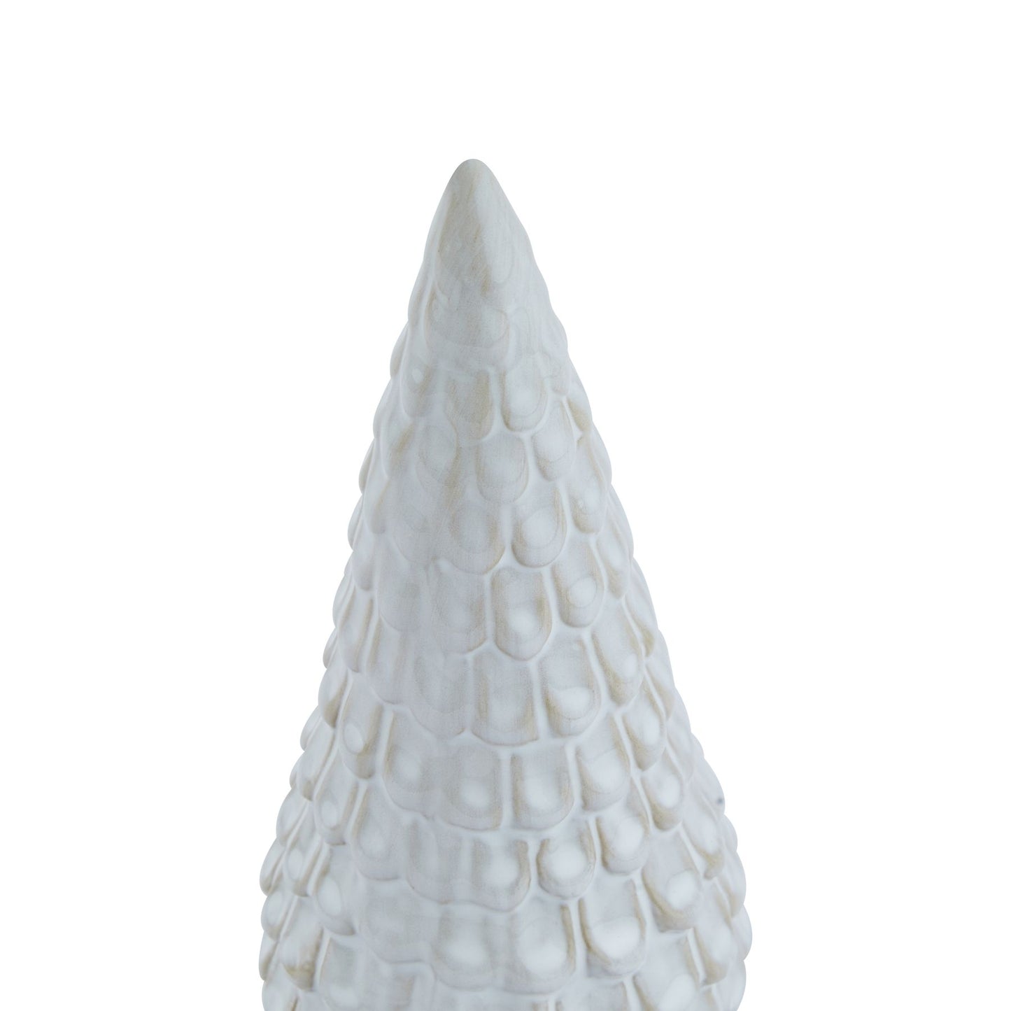 Snowy Ceramic Spruce Tree - Christmas Room Decorations from the Quanta Home collection.