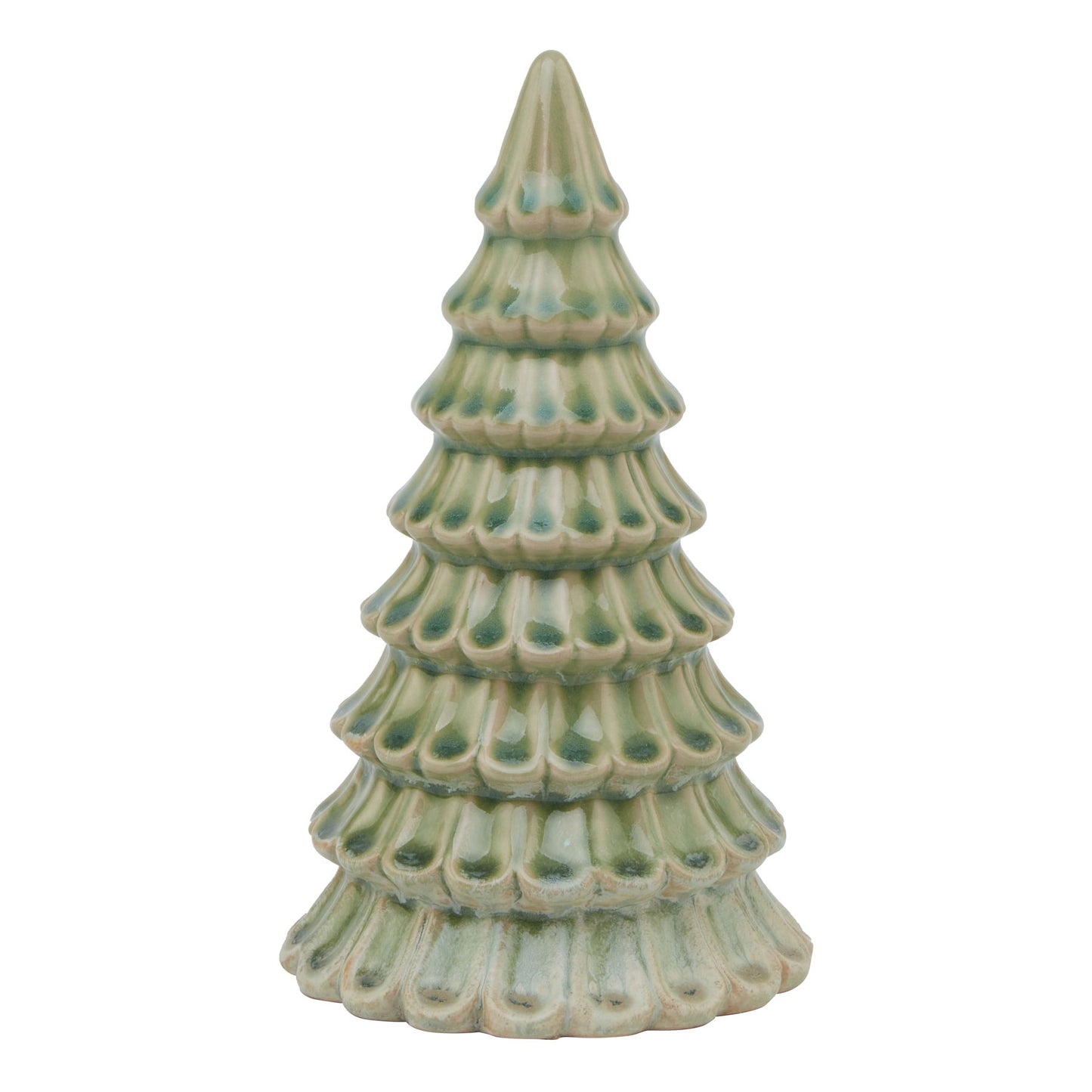 Light Green Ceramic Fir Tree - Christmas Room Decorations from the Quanta Home collection.