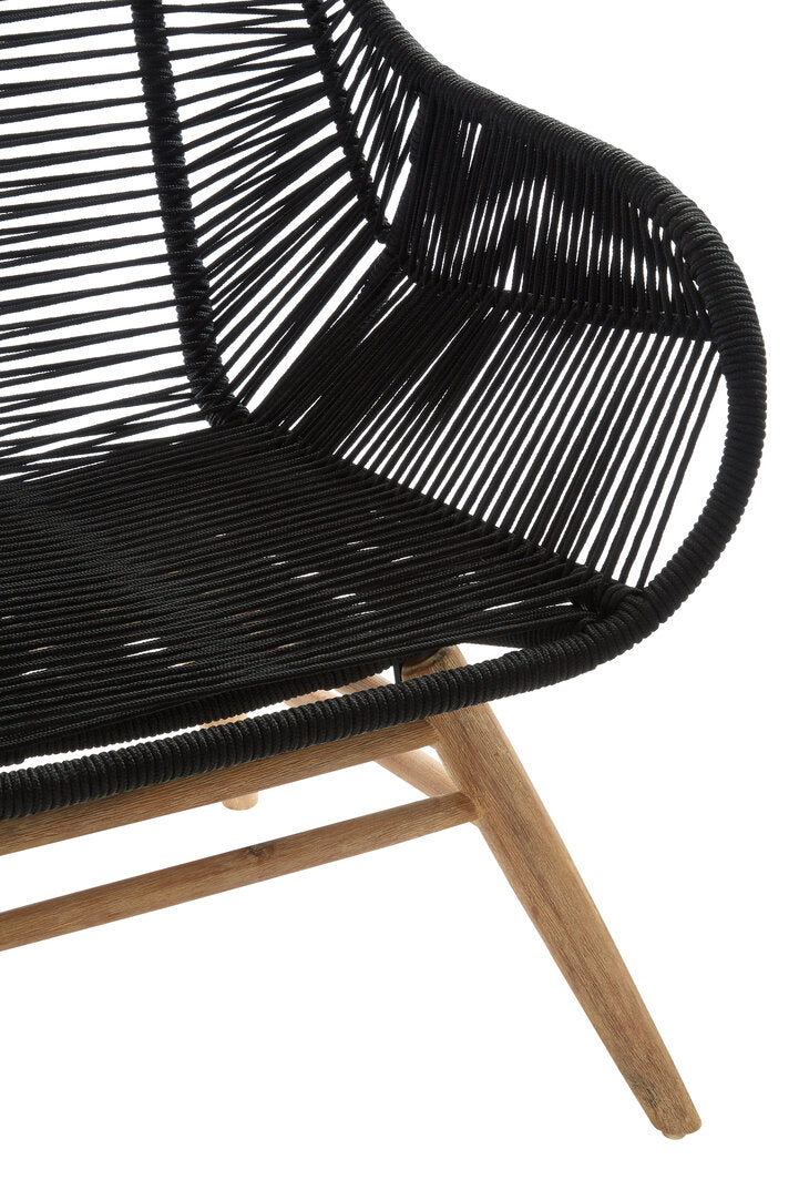 Weave Black Rope Armchair