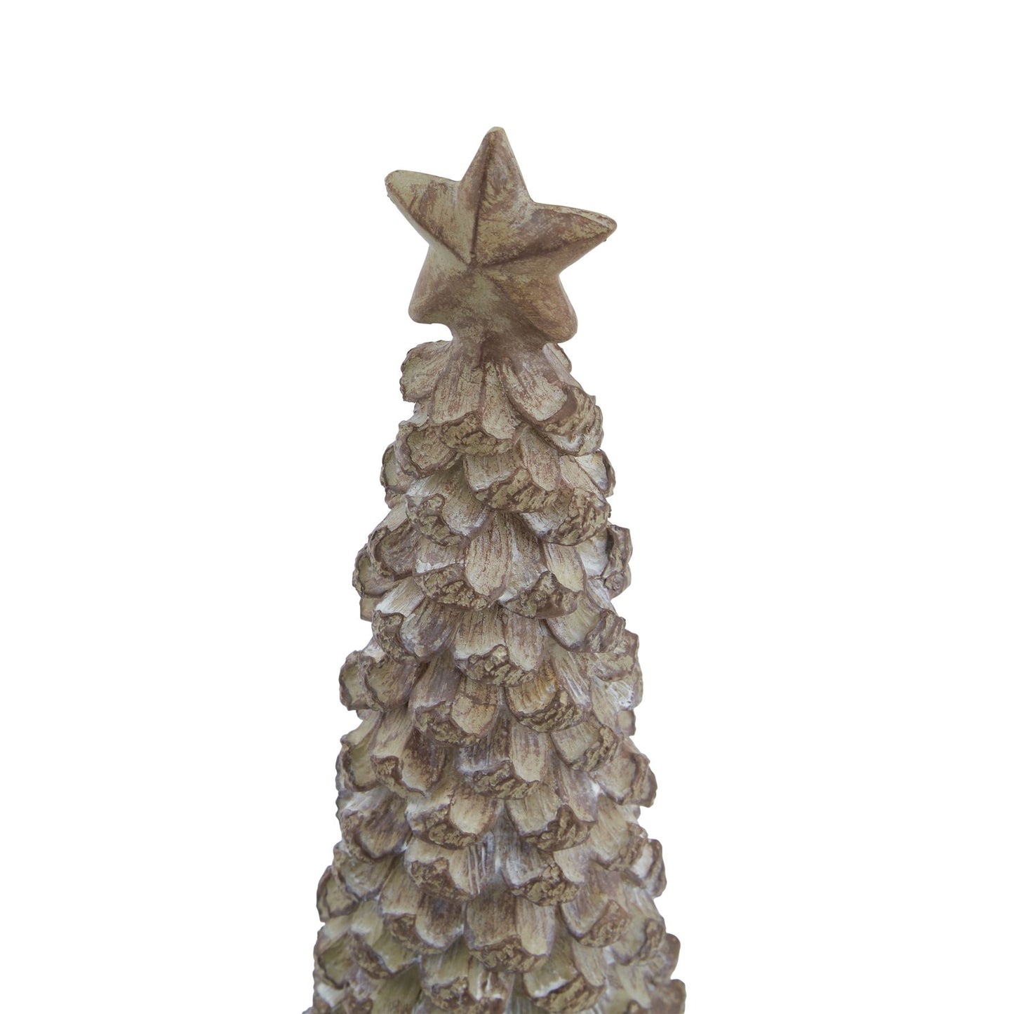 Medium Beige Cedar Tree With Star - Christmas Room Decorations from the Quanta Home collection.