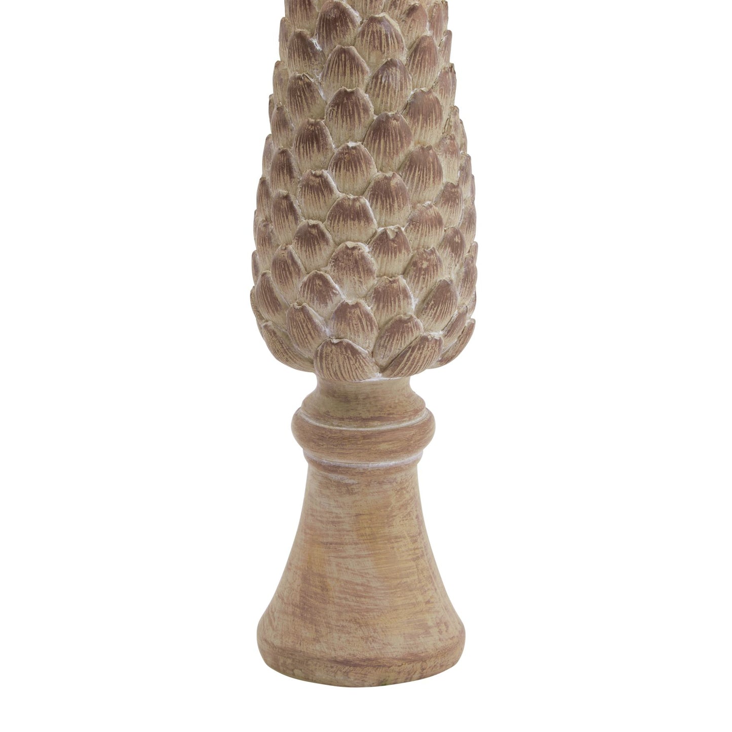Medium Pinecone Sculpture On Base - Christmas Room Decorations from the Quanta Home collection.