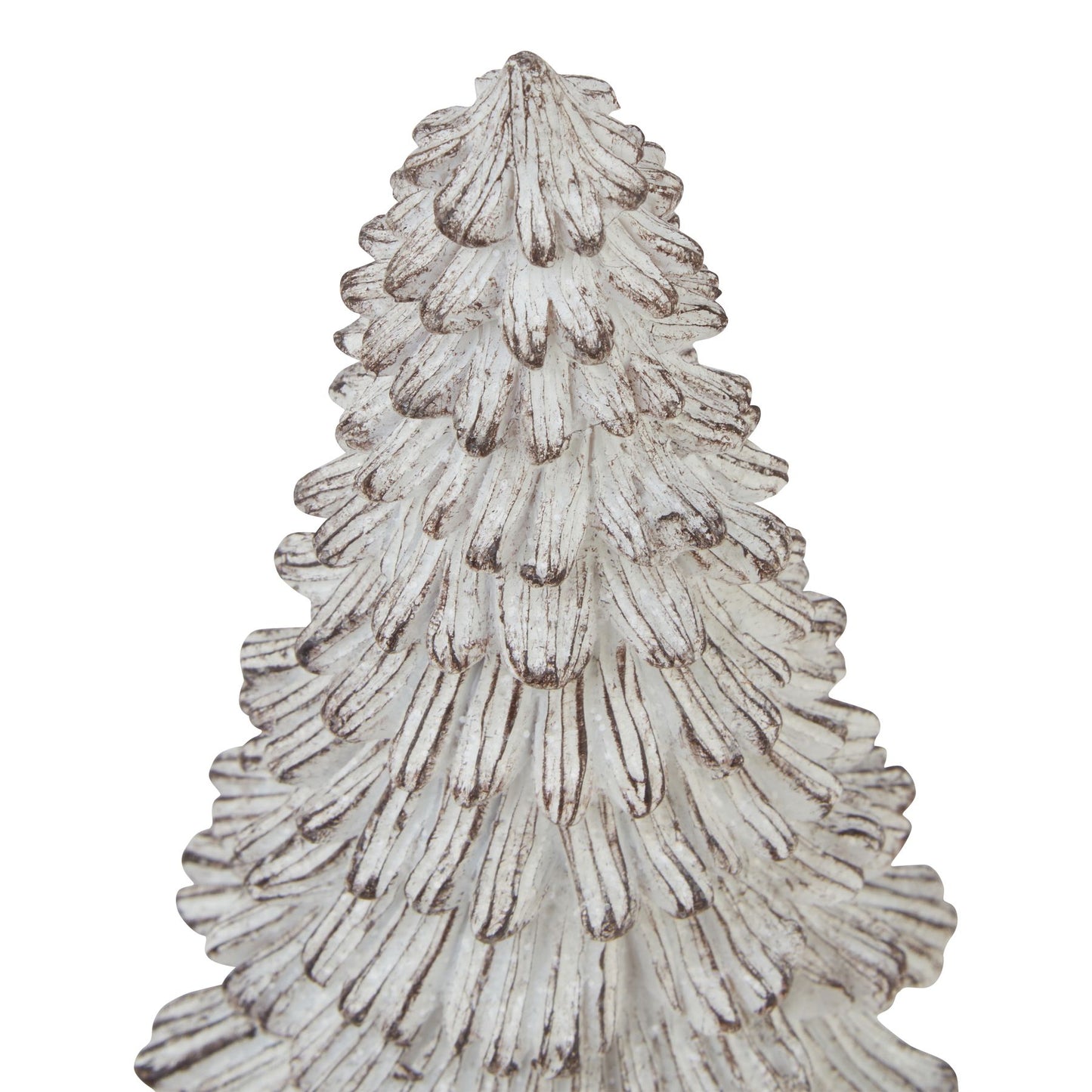 Small Snowy Fir Tree Sculpture - Christmas Room Decorations from the Quanta Home collection.