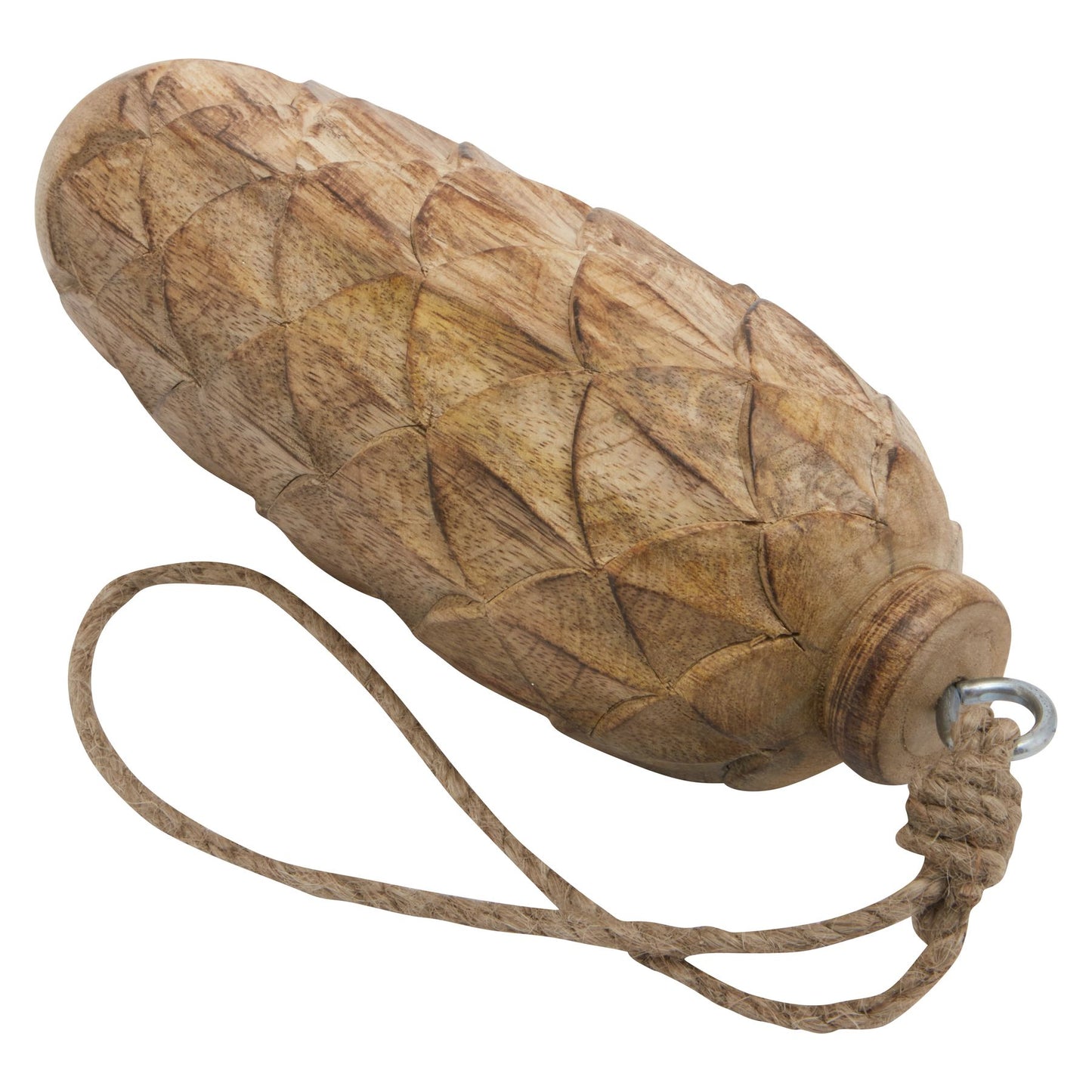 Natural Large Wooden Pine Cone Bauble - Christmas Baubles from the Quanta Home collection.