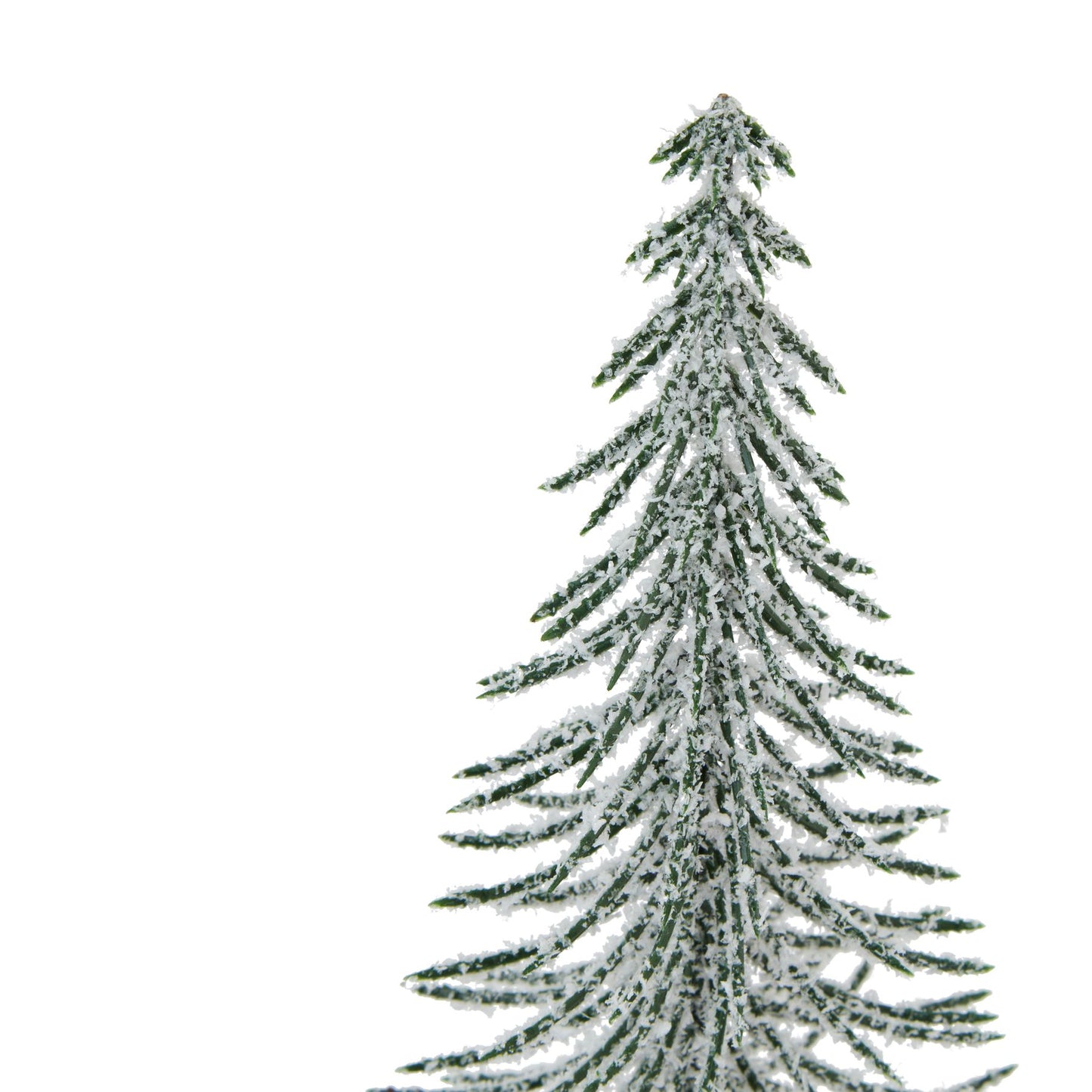 Large Snowy Spindle Tree In Wood Log - Christmas Room Decorations from the Quanta Home collection.