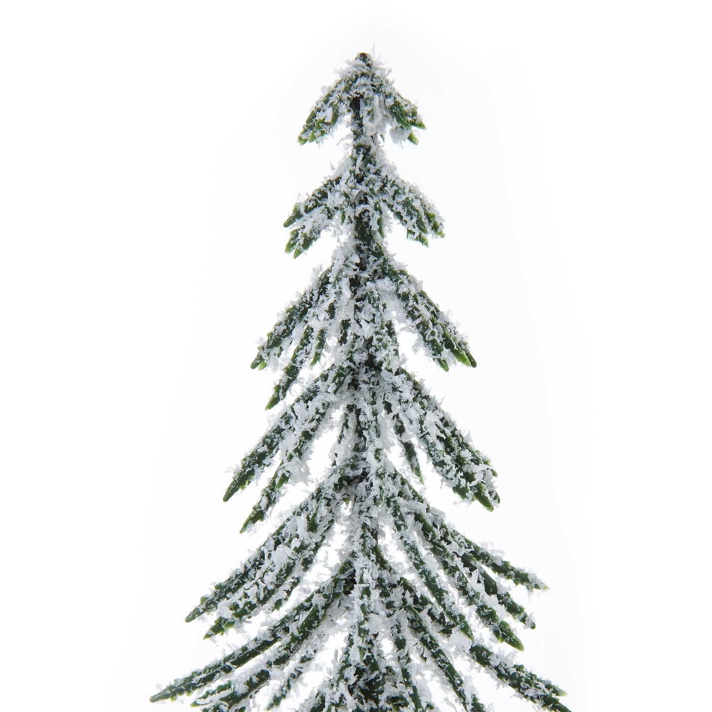 Medium Snowy Spindle Tree In Wood Log - Christmas Room Decorations from the Quanta Home collection.