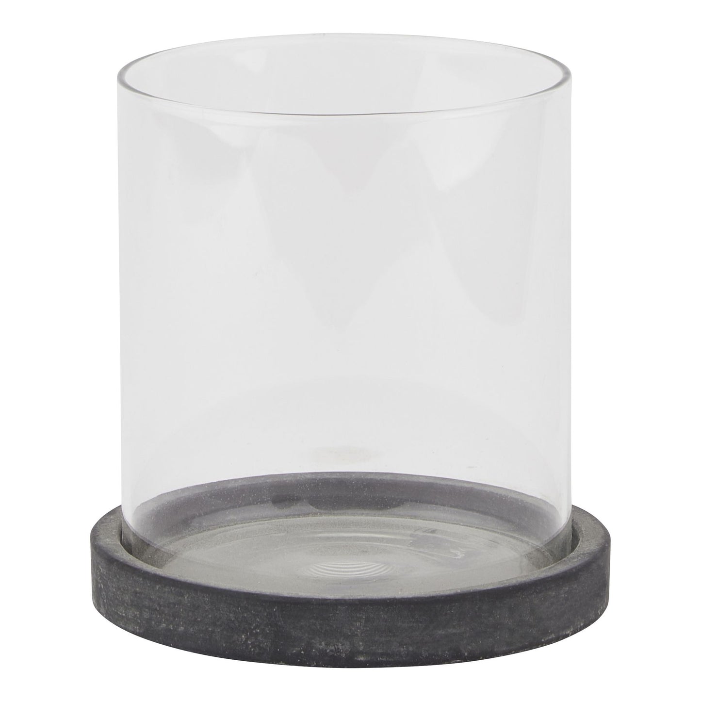 Amalfi Grey Hurricane Lantern - Candle Holders from the Quanta Home collection.