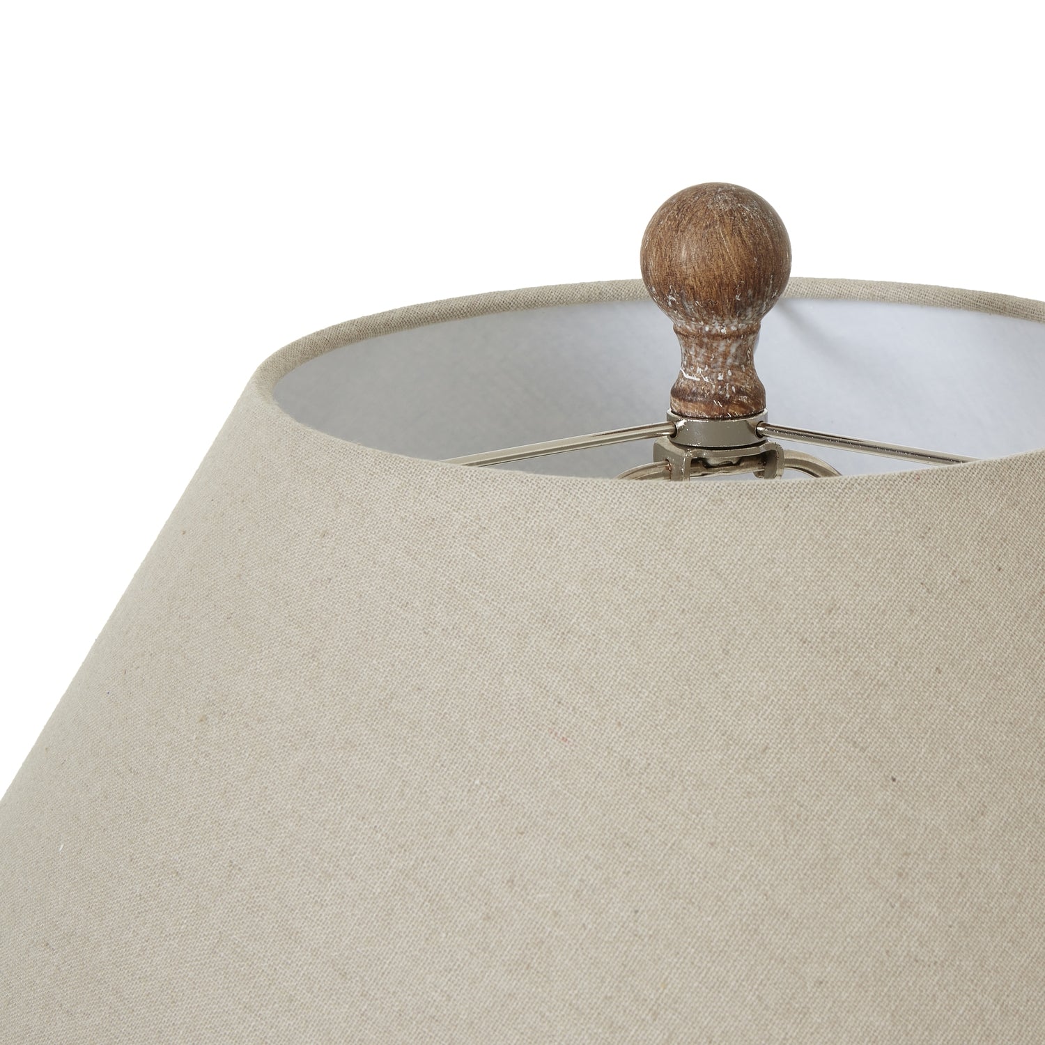 Saturn Table Lamp With Linen Shade - Lighting from the Quanta Home collection.