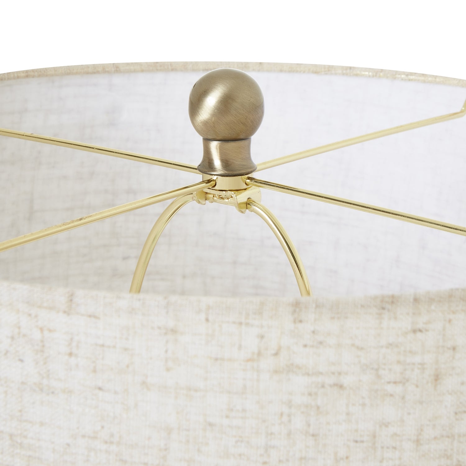 White Wash Wicker Globe Table Lamp With Linen Shade - Lighting from the Quanta Home collection.