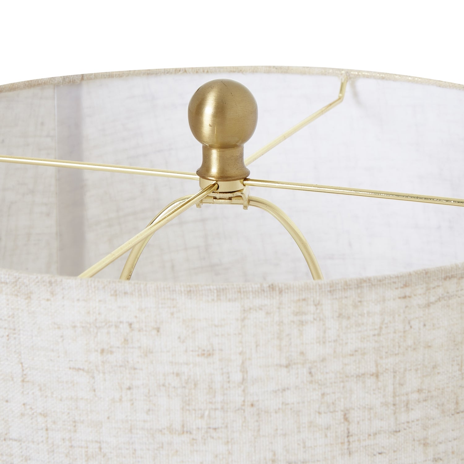 White Wash Bulbous Wicker Table Lamp With Linen Shade - Lighting from the Quanta Home collection.