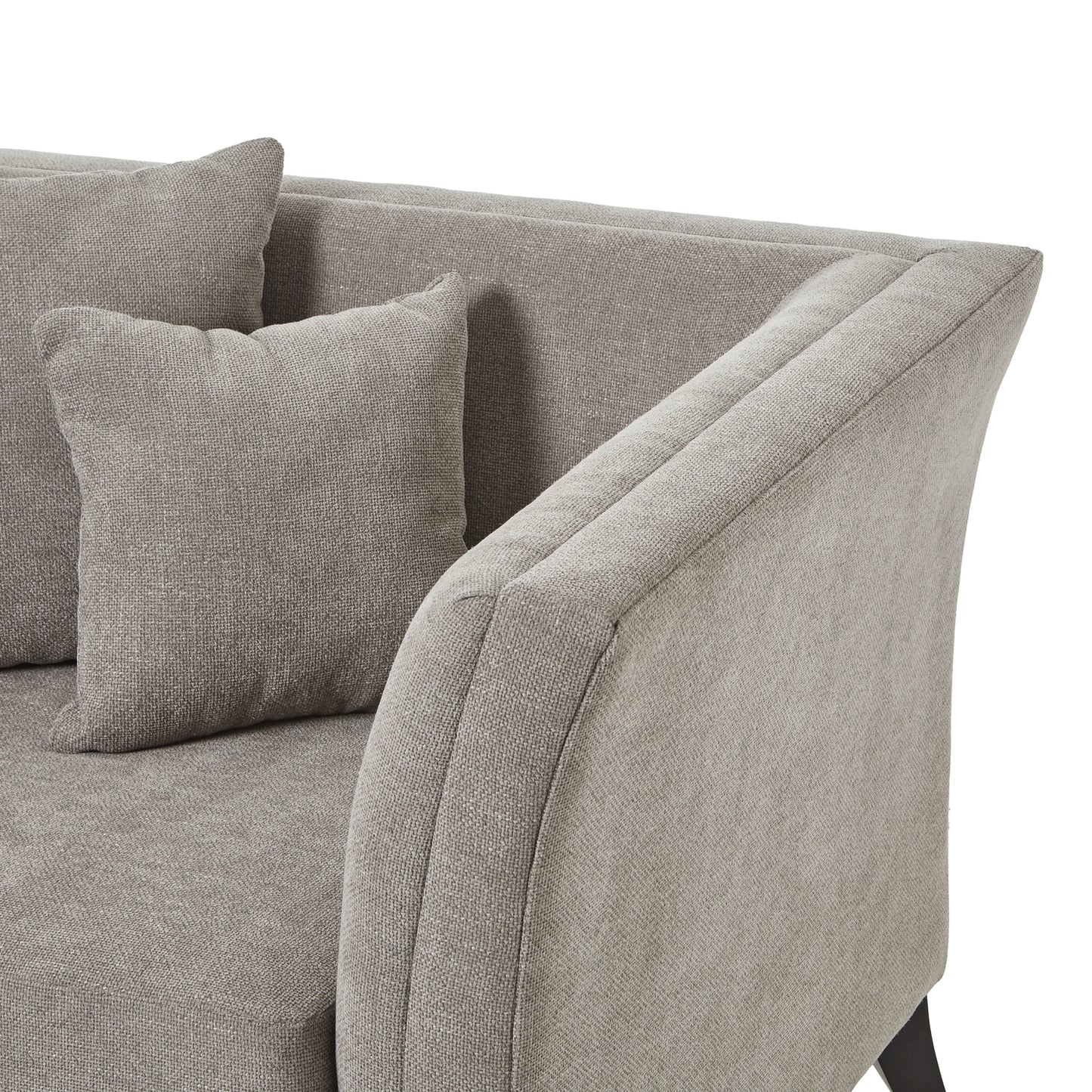Vesper Taupe Cushion Back Snuggle Chair - Occasional Chairs from the Quanta Home collection.