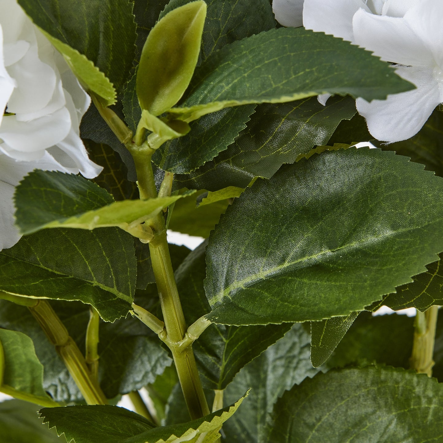 Medium White Hydrangea Plant In Pot - All Artificial Flowers from the Quanta Home collection.