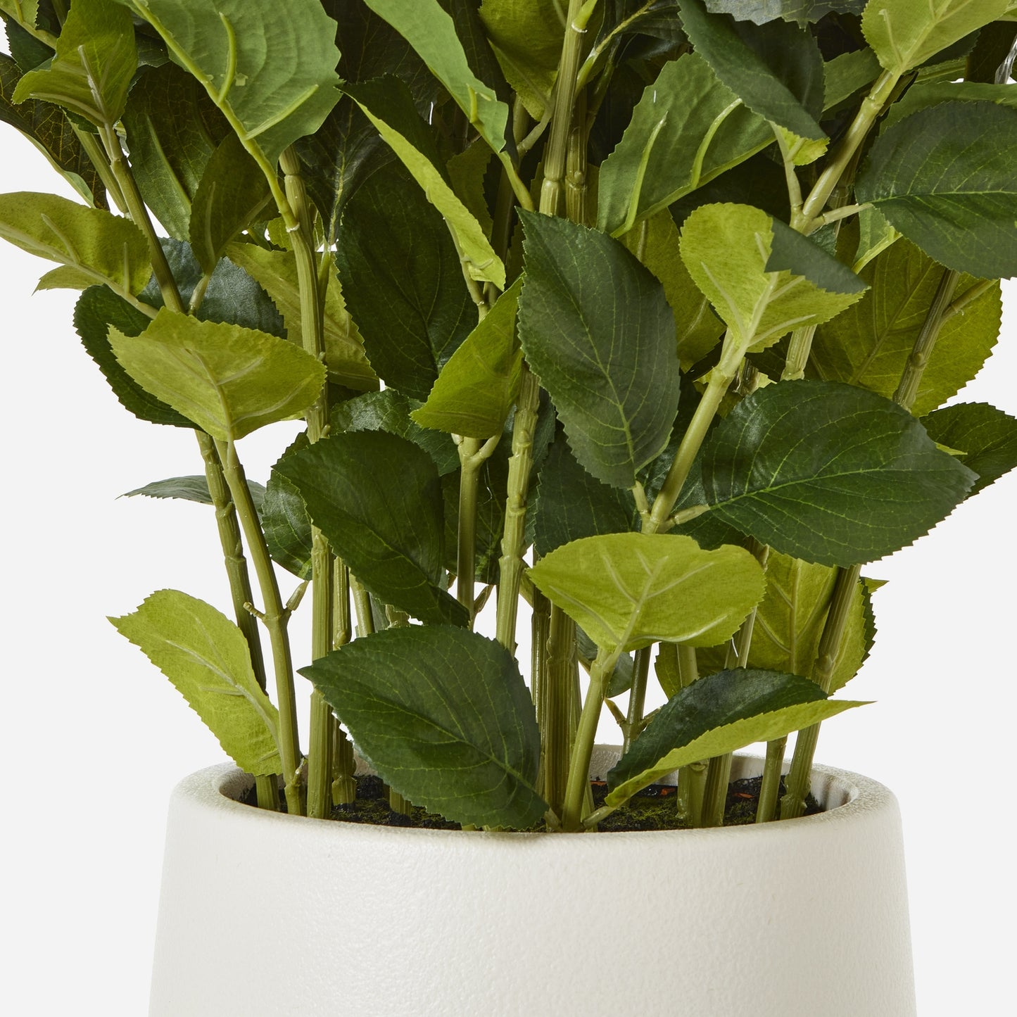 Large White Hydrangea Plant In Pot - All Artificial Flowers from the Quanta Home collection.