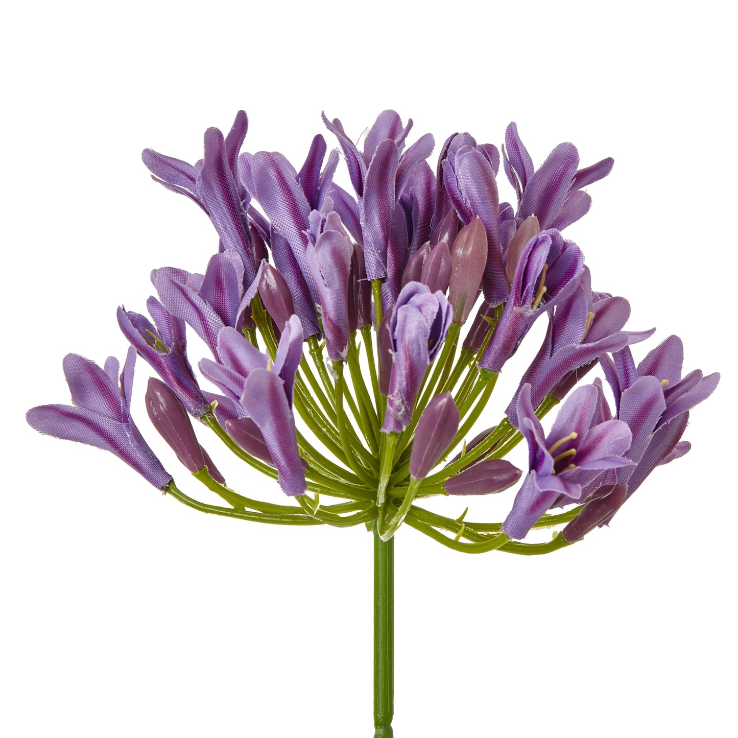 Lilac agapanthus spray featuring delicate blooms and lifelike details, perfect for enhancing home decor with elegance.