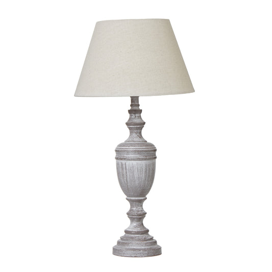 Nola Urn Table Lamp With Linen Shade - Lighting from the Quanta Home collection.