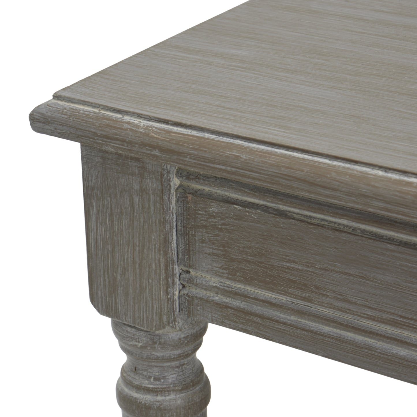 Natural wood coffee table with an elegant design, featuring a textured, woven rattan top and turned wooden legs in a warm finish.
