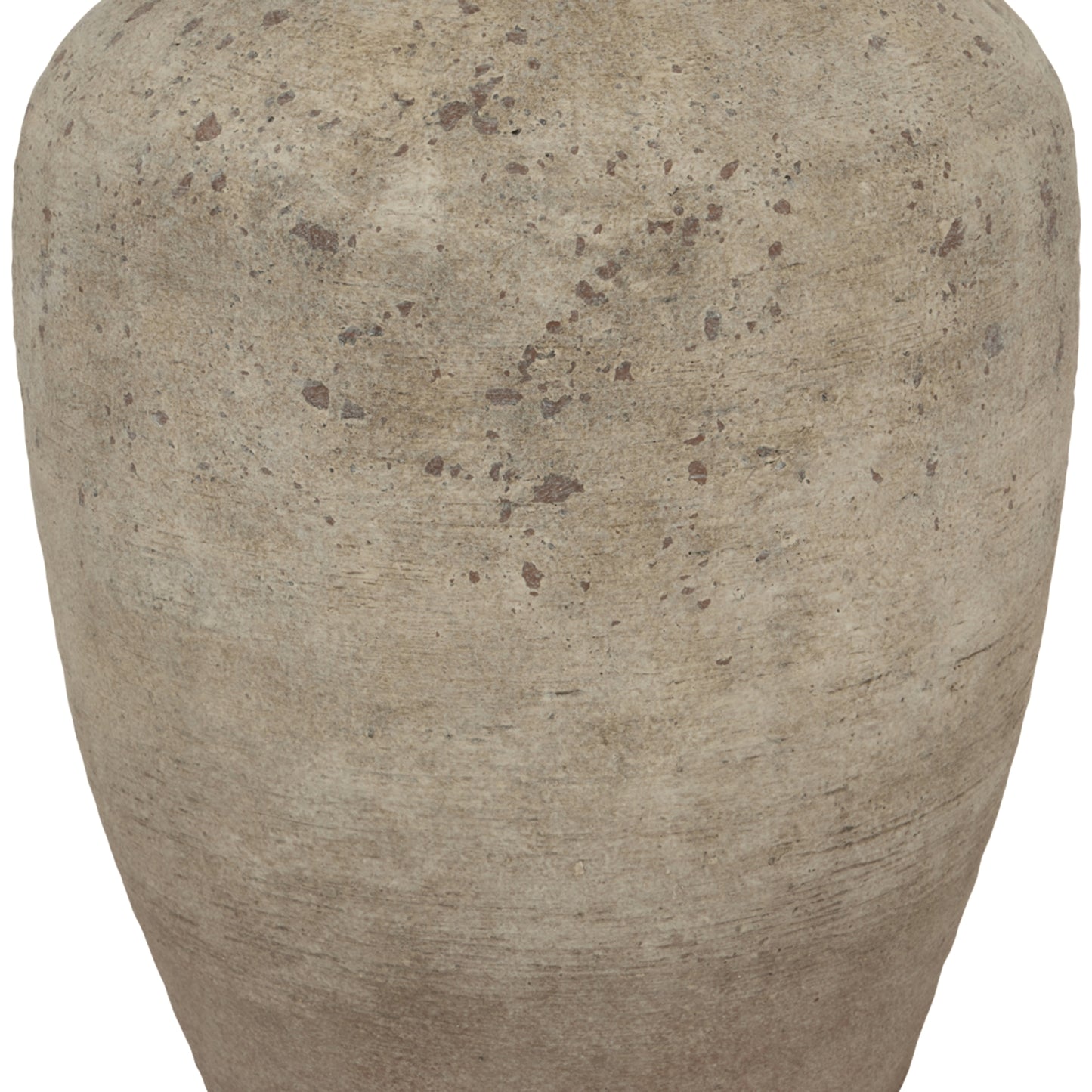 Mottled red vase with a textured surface, showcasing unique variations and elegant craftsmanship, ideal for any decor style.