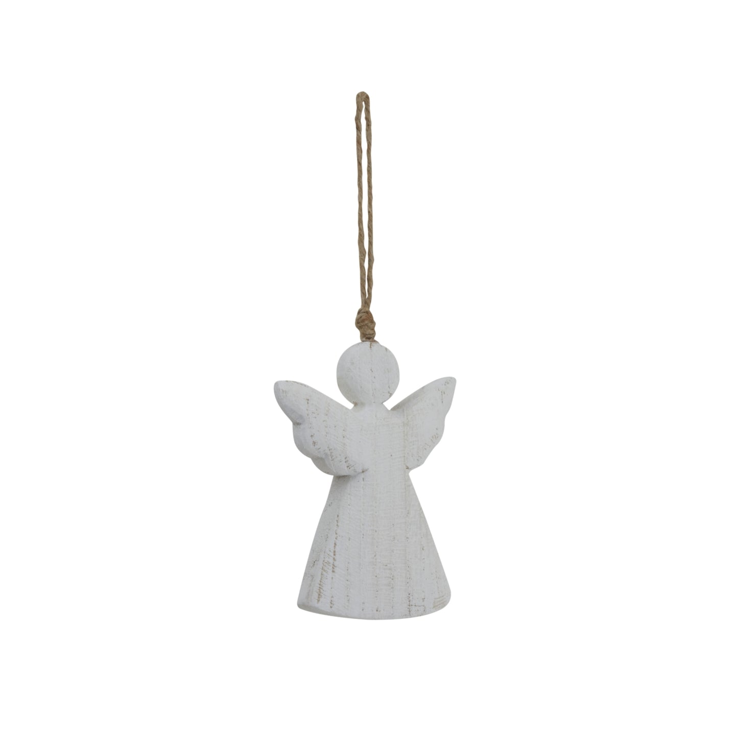 Whitewashed Rustic Hanging Angel - Christmas Baubles from the Quanta Home collection.