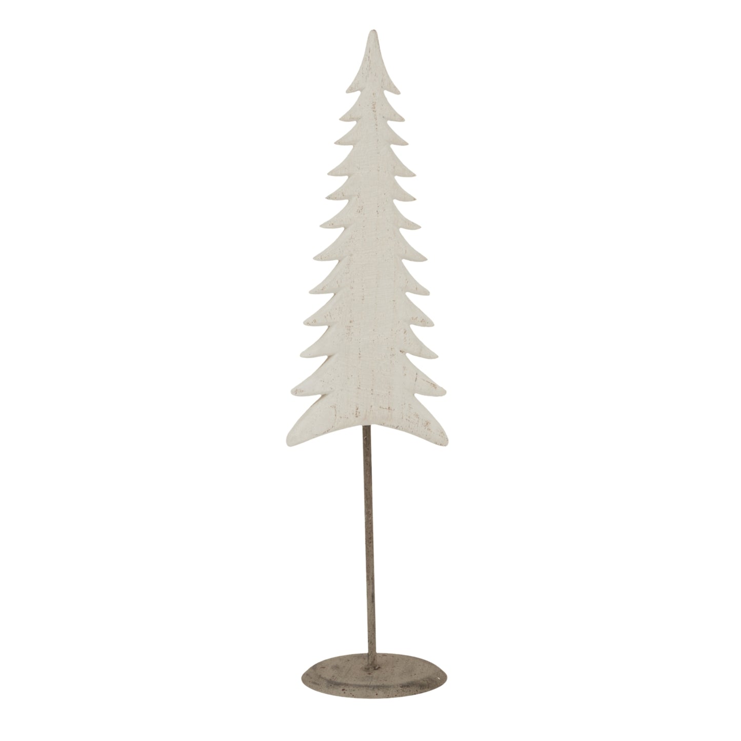 Medium Whitewashed Tall Tree On Stand - Christmas Room Decorations from the Quanta Home collection.