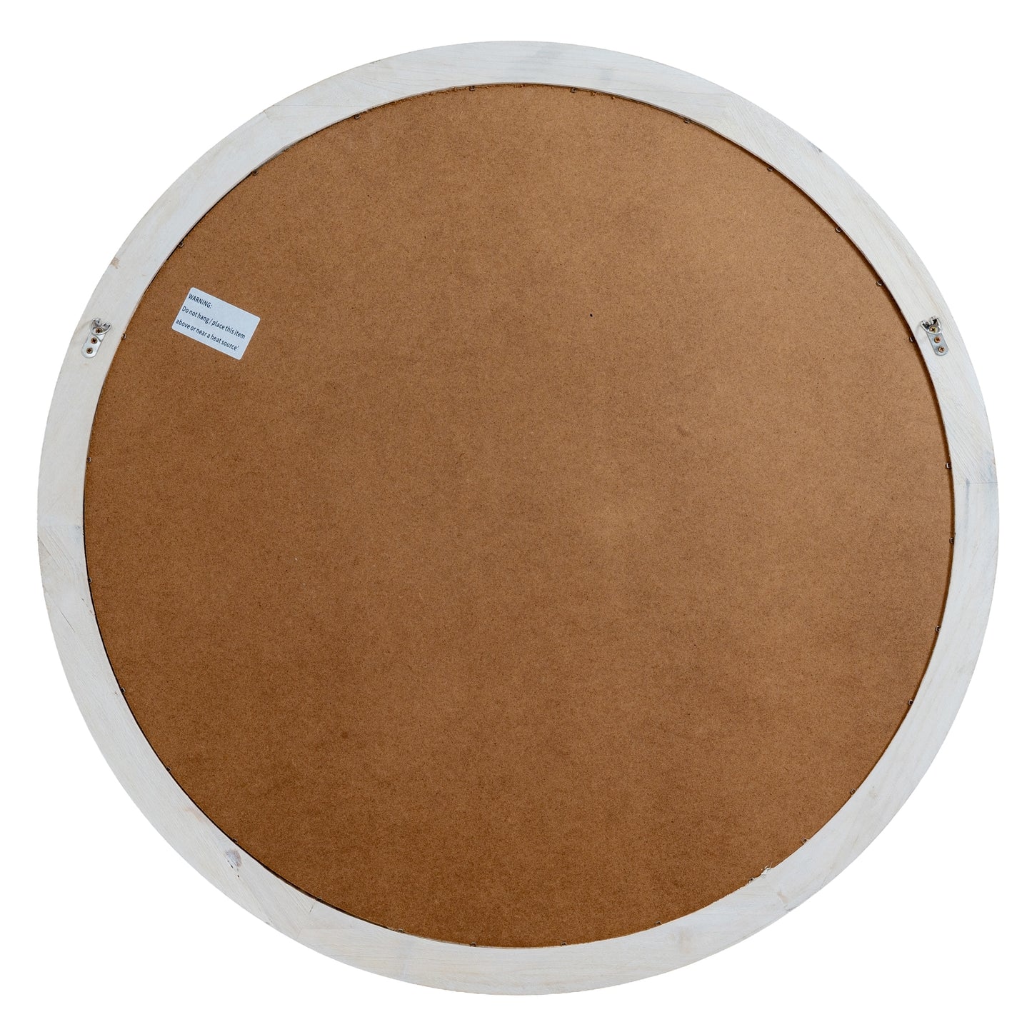 Washed Wood Round Window Mirror - Wall Mirrors from the Quanta Home collection.