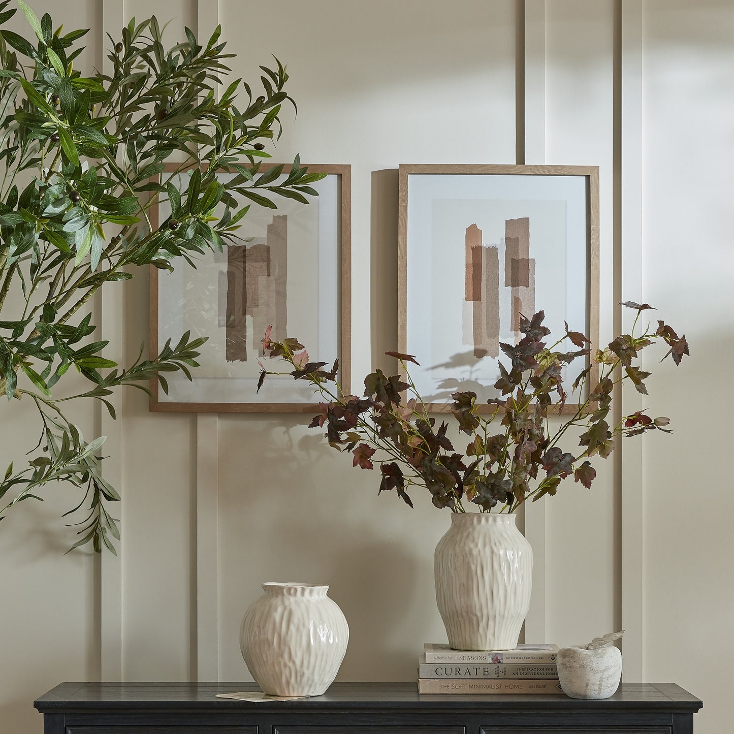 Terran Art Mounted In Wooden Frame