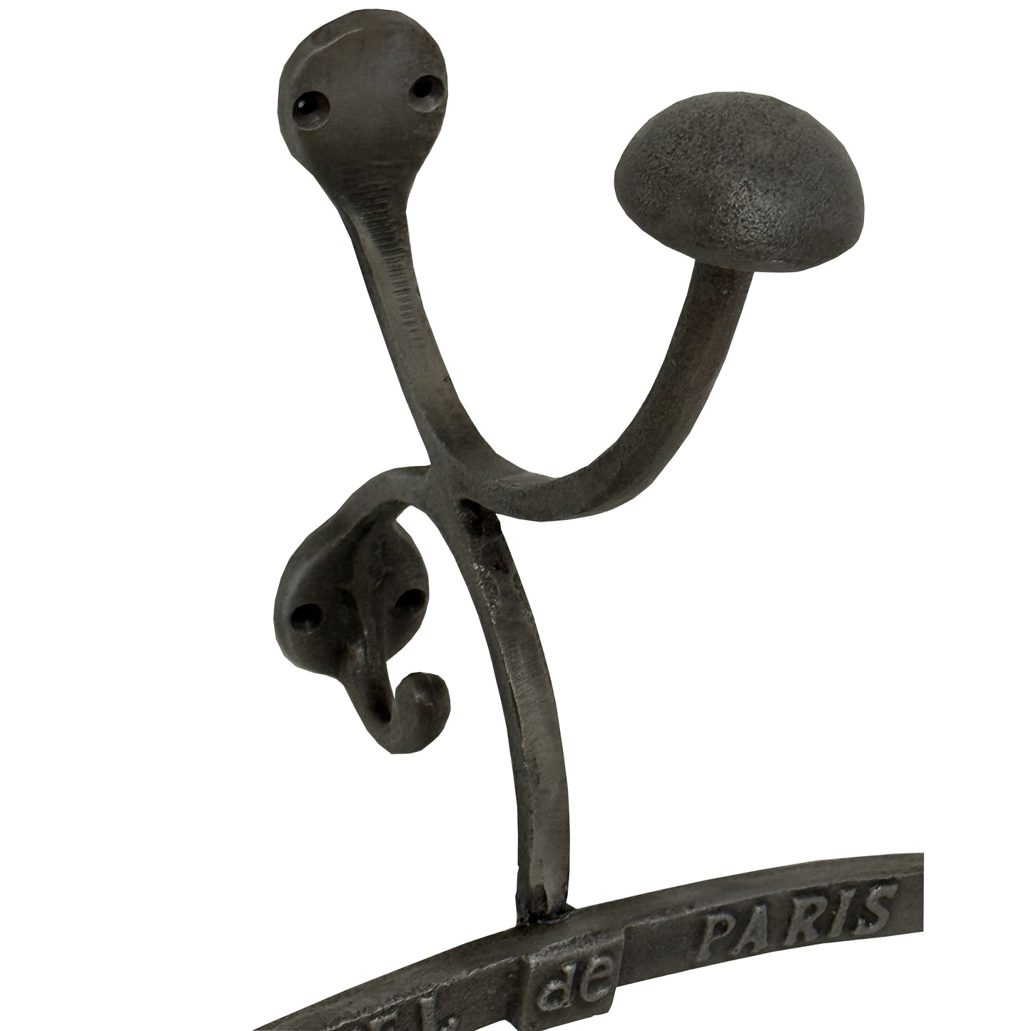 Antiqued Silver Coat Hanger With Hook